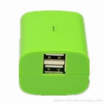 Dual USB Wall Charger for iPad, Tablet PC, Mobile Phones